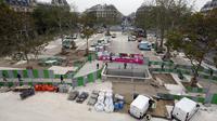 Vue des travaux de la place de la République, le 24 octobre 2012 à Paris [Francois Guillot / AFP/Archives]