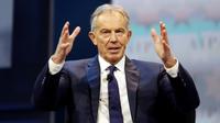 Tony Blair, le 26 mars 2017, à Washington [Andrew Biraj / AFP/Archives]