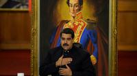 Le président vénézuélien, Nicolas Maduro, le 17 octobre 2017 à Caracas [FEDERICO PARRA / AFP/Archives]