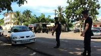 Contrôle de la gendarmerie à Mayotte, dans le cadre de la lutte contre l'immigration clandestine, le 15 mars 2018 [Ornella LAMBERTI / AFP/Archives]