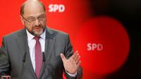 Le président du SPD Martin Schulz, le 20 novembre 2017 à Berlin [Odd ANDERSEN / AFP/Archives]