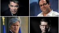 Un combo de photos des quatre candidats à la tête du PS: Olivier Faure, Emmanuel Maurel, Stéphane Le Foll et Luc Carvounas [- / AFP/Archives]