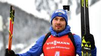 Le Russe Anton Shipulin, 3e de la poursuite 12,5 km d'Anterselva (Antholz), le 20 janvier 2018 [Alberto PIZZOLI / AFP/Archives]