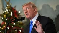 Le président américain Donald Trump à Washington, le 6 décembre 2017 [MANDEL NGAN / AFP]