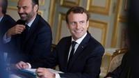 Le président Emmanuel Macron et le Premier ministre Edouard Philippe au Palais de l'Elysée, le 13 juillet 2017 [Julien de Rosa / POOL/AFP/Archives]