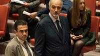 L'ambassadeur de la Syrie à l'Onu, Bashar Jaafari, arrive avant un vote du Conseil de sécurité sur un cessez -le-feu humanitaire en Syrie, le 24 février 2018 à New York [Don EMMERT / AFP]