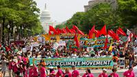 Une marche pour le climat, le 29 avril 2017 à Washington [Jose Luis Magana / AFP]