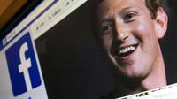 Une image de Mark Zuckerberg, le patron de Facebook, attaqué de toute part à cause d ela gestion des données personnelles des utilisateurs. [Mladen ANTONOV / AFP/Archives]