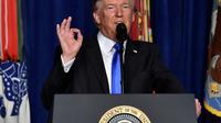 Le président américain Donald Trump à Arlington, en Virginie le 21 août 2017 [Nicholas Kamm / AFP/Archives]