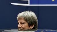 La Première ministre britannique Theresa May à Bruxelles, le 23 mars 2018 [JOHN THYS / AFP]