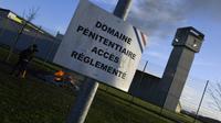 L'extérieur de la prison de Vézin-le-Coquet, dans la banlieue de Rennes, le 26 janvier 2018 [DAMIEN MEYER / AFP]