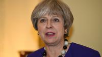 Theresa May à Londres le 17 janvier 2018 [Eddie MULHOLLAND / POOL/AFP]