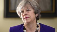 La Première ministre britannique Theresa May, le 17 janvier 2018 à Londres. [Eddie MULHOLLAND / POOL/AFP/Archives]