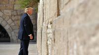 Le président américain Donald Trump devant le Mur des Lamentations à Jérusalem, le 22 mai 2017  [MANDEL NGAN / AFP/Archives]