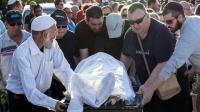 Funérailles de l'Israélien Ido Ben Aryeh, 42 ans, tué dans une attaque perpetrée par deux Palestiniens à Tel Aviv, au cimetière de Yavne, dans le sud d'Israël le 9 juin 2016 [JACK GUEZ / AFP]