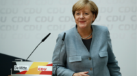 La chancelière allemande Angela Merkel le soir des élections fédérales du 24 septembre 2017.