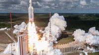 Lancement d'une fusée Ariane en Guyane