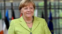 La chancelière allemande Angela Merkel, le 22 juin 2017 à Bruxelles [THIERRY CHARLIER                     / AFP]