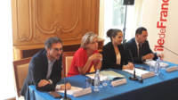 Jean Spiri, Valérie Pécresse, Farida Adlani et Jean-Luc Romero ont présenté ce mardi un plan de lutte contre le Sida.