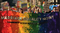 Manifestation pro-mariage homosexuel à Sydney