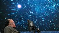 L'astrophysicien britannique Stephen Hawking, le 12 avril 2016 à New York [Jemal Countess / Getty/AFP/Archives]