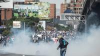 Manifestation à Caracas contre le président Nicolas Maduro, le 22 mai 201 [JUAN BARRETO / AFP]