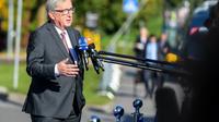Le président de la Commission européenne Jean-Claude Juncker à son arrivée au sommet européen de Tallinn, en Estonie, le 29 septembre 2017 [JANEK SKARZYNSKI / AFP]