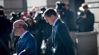 Michael Flynn, ancien conseiller à la sécurité nationale du président américain Donald Trump, quitte la cour fédérale, le 1er décembre 2017 à Washington  [Brendan Smialowski / AFP]