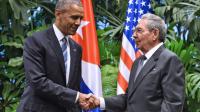 Le président américain Barack Obama et son homologue cubain Raul Castro à La Havane le 21 mars 2016 [NICHOLAS KAMM / AFP]