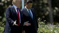 Donald Trump et Xi Jinping, le 7 avril 2017, en Floride [JIM WATSON / AFP/Archives]