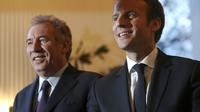 François Bayrou et Emmanuel Macron à Paris, le 23 février 2017 [Jacques DEMARTHON / AFP/Archives]