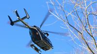 Un hélicoptère de la gendarmerie survole les Alpes-Maritimes, à Isola le 23 février 2014 [JEAN CHRISTOPHE MAGNENET / AFP/Archives]