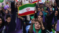 Supporters de Rohani en Iran