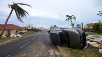 Un quartier de Marigot, capitale de Saint-Martin, le 6 septembre 2017, après le passage de l’ouragan. 