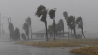 La ville de Corpus Christi, au Texas, durement touchée par l'ouragan Harvey samedi dernier. 