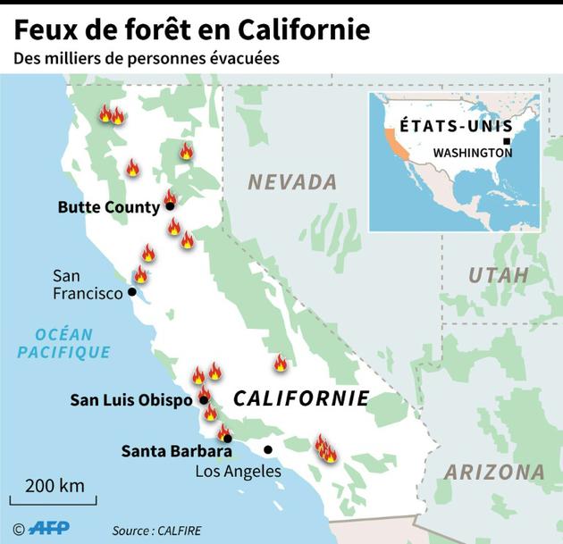 Feux de forêt en Californie [Jonathan STOREY / AFP]