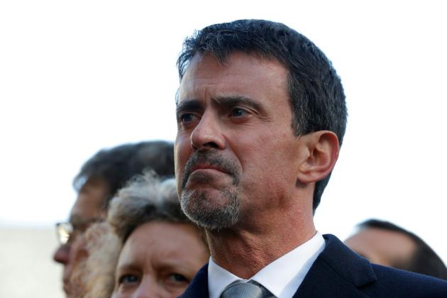 L'ex-Premier ministre Manuel Valls assiste à une cérémonie d'hommage aux victimes des attentats du 13 novembre 2015, le 13 novembre 2017 à Paris [PHILIPPE WOJAZER / POOL/AFP/Archives]
