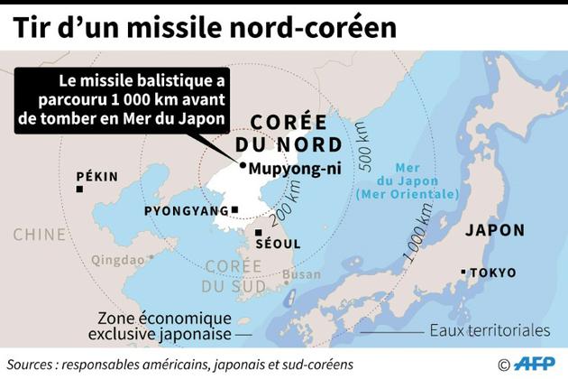 Tirs de missiles de la Corée du Nord [AFP   / AFP]