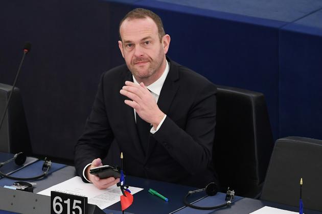 Le vice-président du FN et eurodéputé Steeve Briois lors d'une session du Parlement européen le 6 février 2018 à Strasbourg [FREDERICK FLORIN / AFP/Archives]