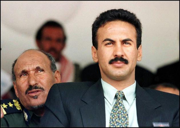 Photo d'Ahmed Ali Abdallah Saleh, le fils aîné de l'ancien président yéménite Ali Abdallah Saleh, le 26 avril 1997 à Sanaa [RABIH MOGHRABI / AFP/Archives]