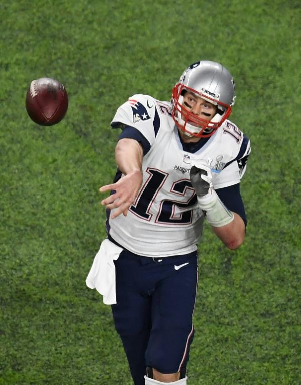 Le quarterback Tom Brady des New England Patriots lors du Super Bowl face aux New England Patriots le 4 février 2018 à Minneapolis [ANGELA WEISS / AFP]