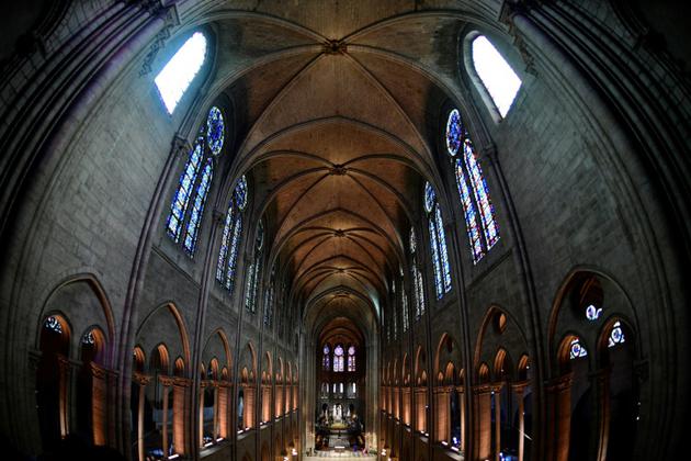 L'intérieur de la cathédrale Notre-Dame de Paris, le 28 juin 2017 [Martin BUREAU / AFP/Archives]