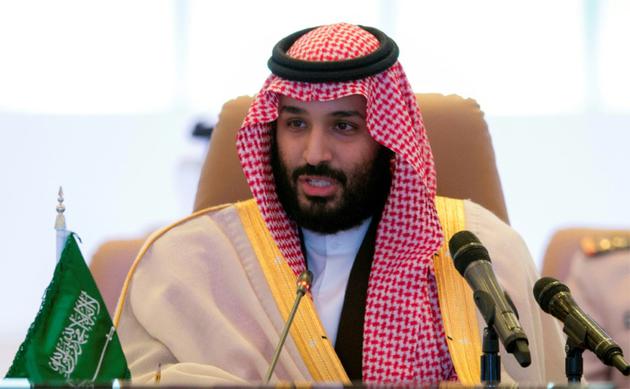 Le prince héritier saoudien Mohammed ben Salmane, le 26 novembre 2017 à Ryad, lors d'une réunion pour le lancement d'une coalition militaire antiterroriste de 41 pays musulmans [BANDAR AL-JALOUD / Saudi Royal Palace/AFP]
