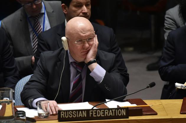 L'ambassadeur de Russie aux Nations unies, Vassily Nebenzia [HECTOR RETAMAL / AFP]
