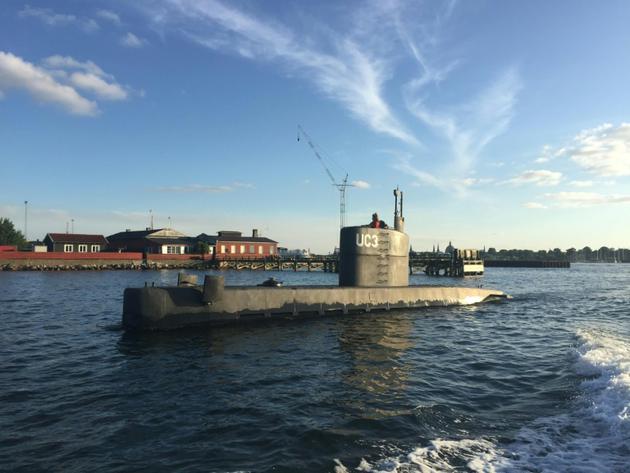 Le sous-marin Nautilus à Copenhague, le 10 août 2017 [Anders Valdsted / Scanpix Denmark/AFP/Archives]