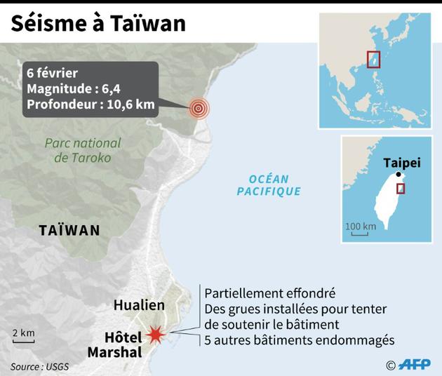 Séisme à Taïwan [Laurence CHU  / AFP]