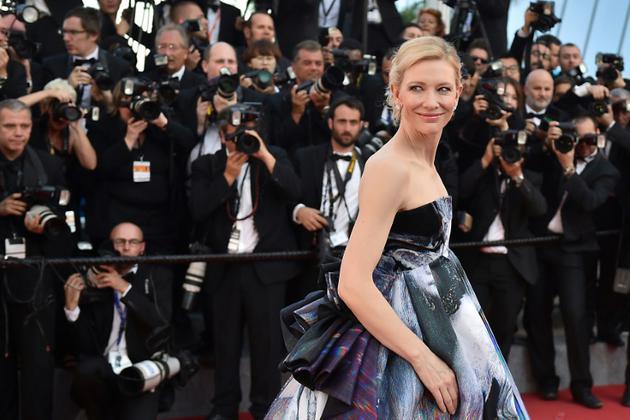 L'actrice australienne Cate Blanchett au Festival de Cannes, le 17 mai 2015 [BERTRAND LANGLOIS / AFP/Archives]