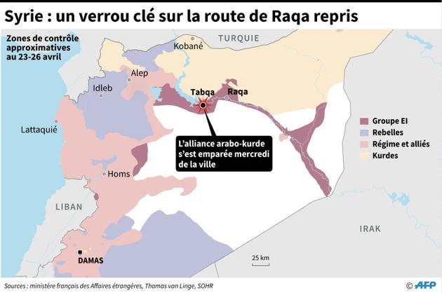 Syrie : un verrou clé sur la route de Raqa repris [AFP / AFP]