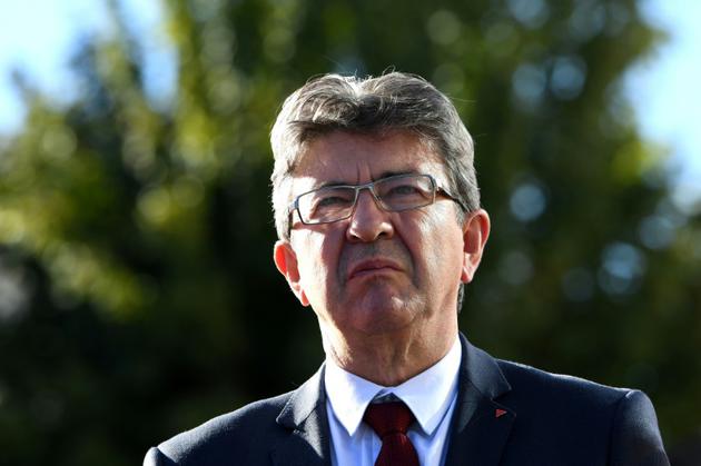 Le leader de la France insoumise Jean-Luc Mélenchon le 11 octobre 2017 à Grenoble [JEAN-PIERRE CLATOT / AFP/Archives]