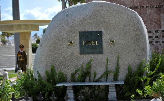 La tombe de Fidel Castro au cimentière de Santa Ifigenia, le 20 juin 2017 à Santiago de Cuba [Yamil LAGE / AFP/Archives]